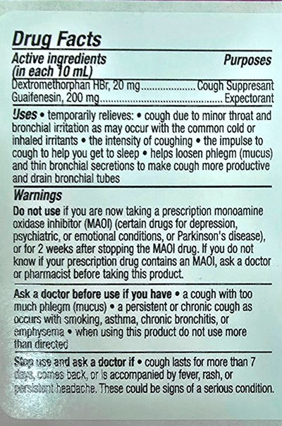 Active Ingredients (Drug Facts)